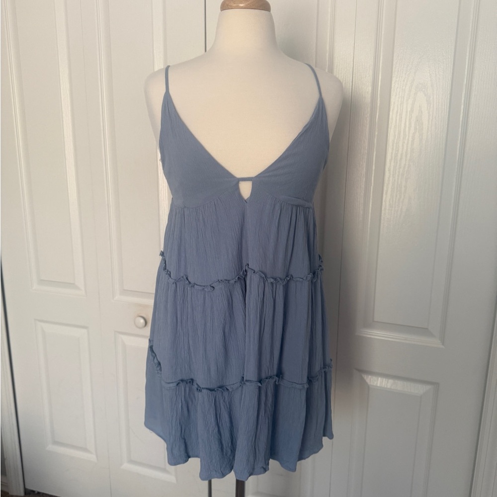 Aeropostale Tiered Cami Dress – soft Blue - Size Large